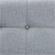 Bowery Hill Grey Upholstered 2-Drawer Storage Trunk Ottoman