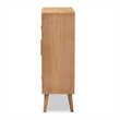 Bowery Hill Wood Oak Storage Cabinet Rectangular 44.29