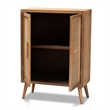 Bowery Hill Wood Oak Storage Cabinet Rectangular 44.29