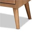 Bowery Hill Wood Oak Storage Cabinet Rectangular 44.29
