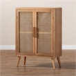 Bowery Hill Wood Oak Storage Cabinet Rectangular 44.29