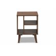Bowery Hill Brown Finished Wood End Table