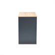 Bowery Hill Modern 2-Drawer Engineered Wood Computer Desk in Gray/Oak