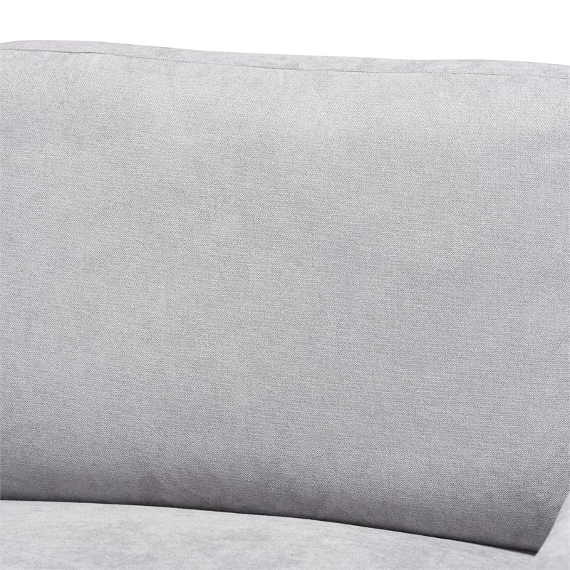 Bowery Hill Light Grey Sectional Sofa with Left Facing Chaise