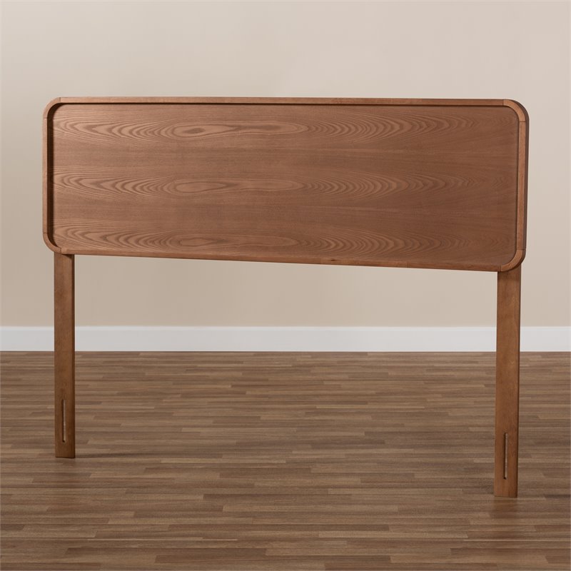 Bowery Hill Wood Walnut Brown Headboard Rectangular 76