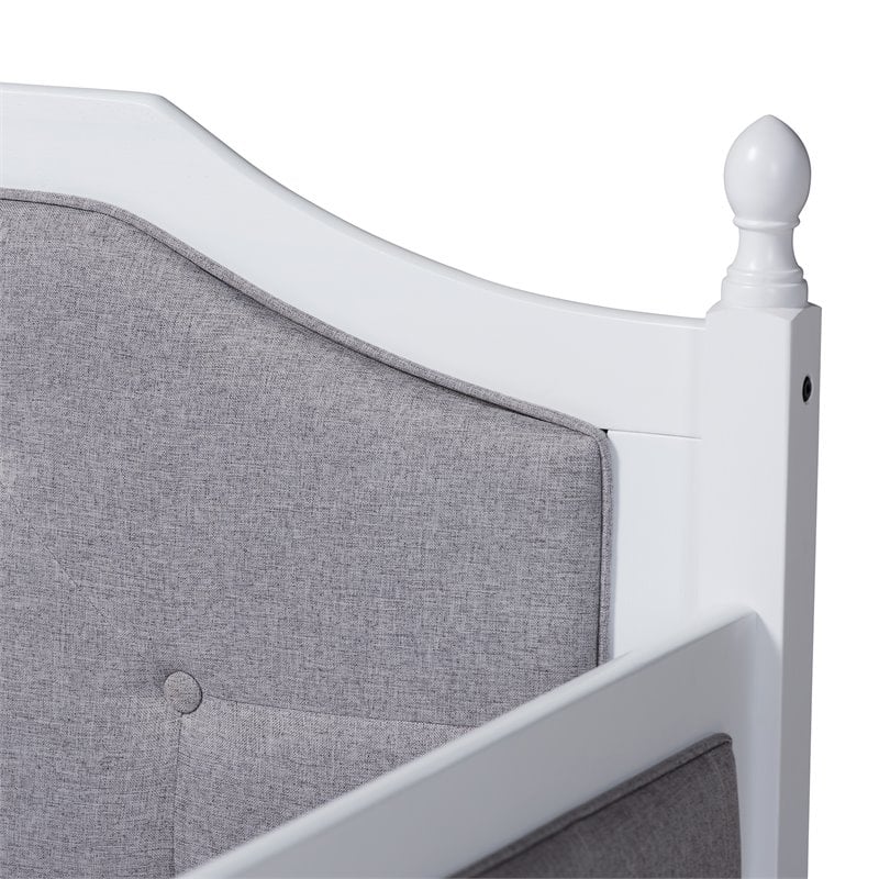 Bowery Hill Traditional Wood Twin Daybed with Trundle in White