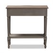 Bowery Hill Contemporary Wood 3-Drawer Console Table in Gray