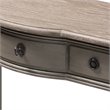 Bowery Hill Contemporary Wood 3-Drawer Console Table in Gray