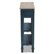 Bowery Hill Contemporary Wood 1-Drawer Console Table in Blue