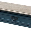 Bowery Hill Contemporary Wood 1-Drawer Console Table in Blue