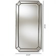 Bowery Hill Decorative Wall Mirror in Silver