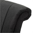 Bowery Hill Grey Fabric Upholstered Swivel Chair