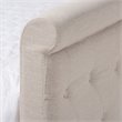 Bowery Hill Tufted Queen Daybed in Light Beige