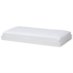 Bowery Hill Contemporary Twin Trundle in White