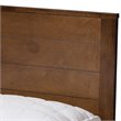 Bowery Hill Full Wood Platform Bed in Brown Mahogany