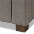 Bowery Hill Tufted Queen Storage Platform Bed in Light Gray