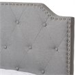 Bowery Hill Tufted Queen Storage Panel Bed in Gray