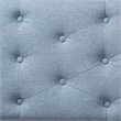 Bowery Hill Upholstered Storage Ottoman Bench in Light Blue