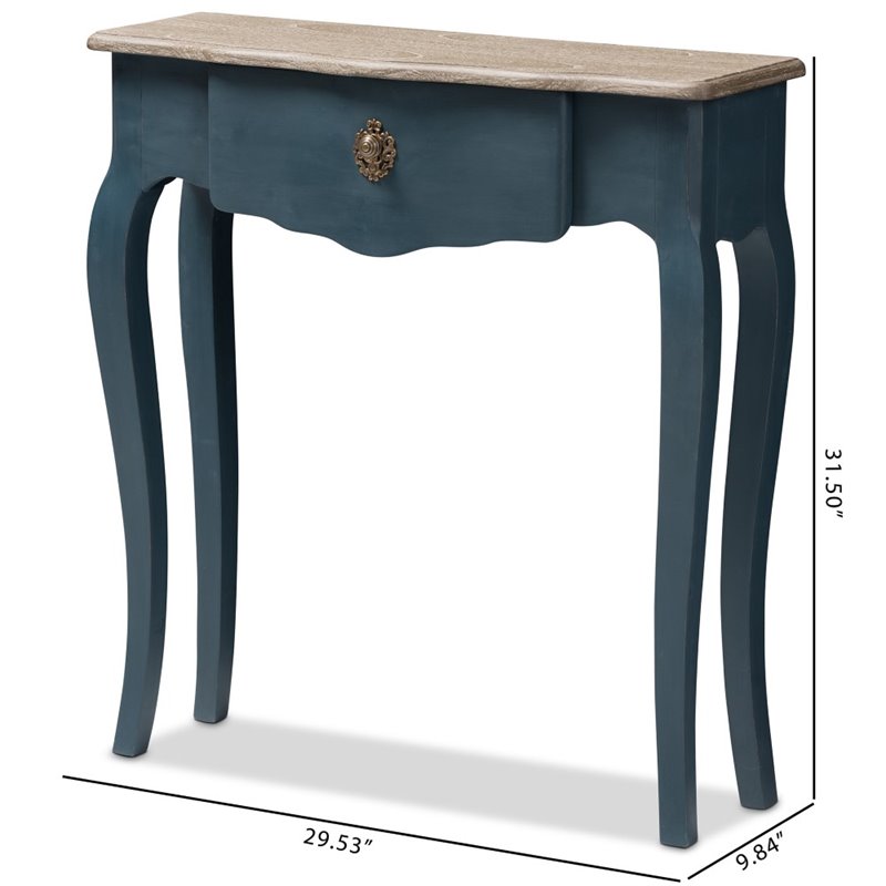 Bowery Hill Console Table in Provincial Blue Spruce
