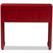 Bowery Hill 6 Drawer Console Table in Red and Bronze