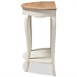 Bowery Hill Bayur Wood White and Natural Brown Console Table Rectangular 31.5
