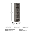 Bowery Hill Engineered Wood Pier in Gray