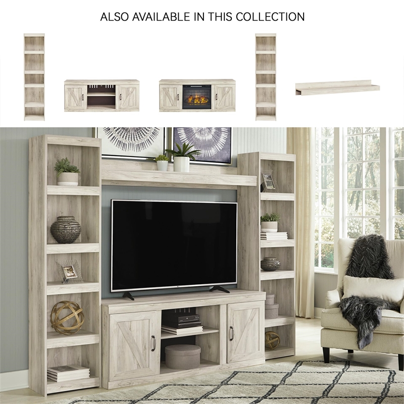 Bowery Hill Engineered Wood Pier in White