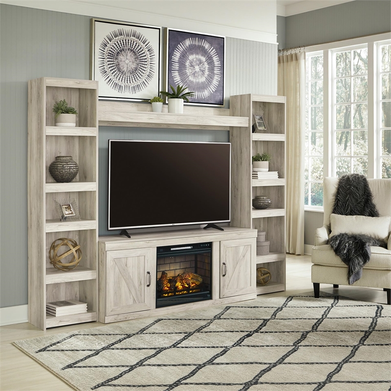 Bowery Hill Engineered Wood Pier in White