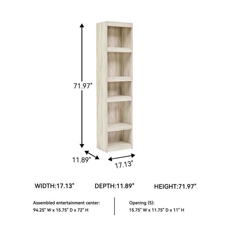 Bowery Hill Engineered Wood Pier in White