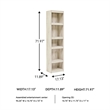 Bowery Hill Engineered Wood Pier in White