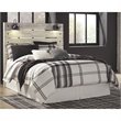 Bowery Hill Engineered Wood White Wash Panel Headboard Rectangular USB Charging Stations 60.67