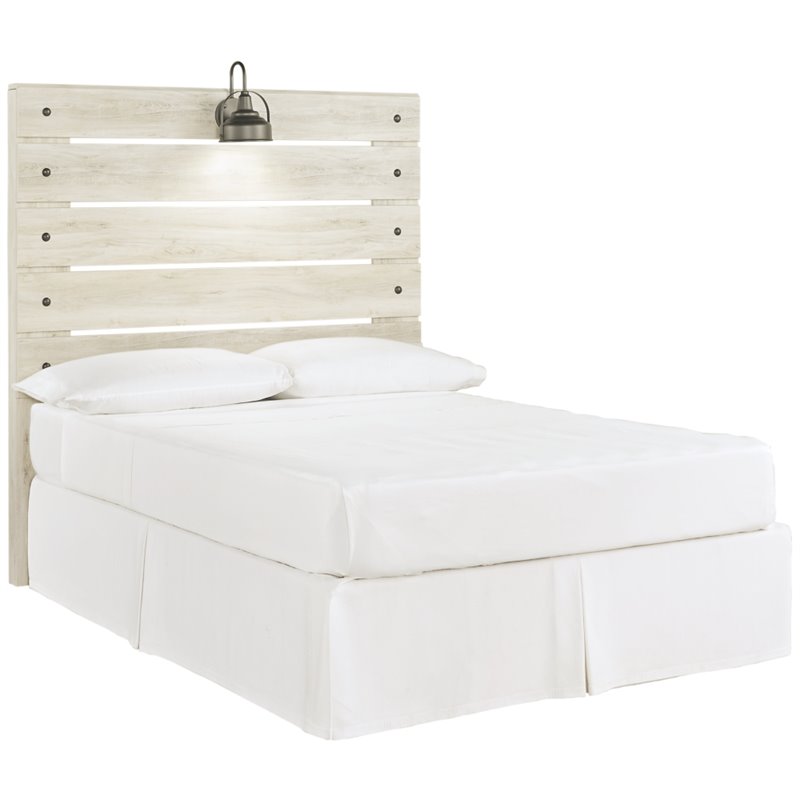 Bowery Hill Full Panel Headboard in Whitewash