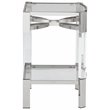 Bowery Hill Clear Acrylic and Silver Accent Table
