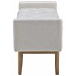 Bowery Hill Contemporary Beige and Brown Storage Bench