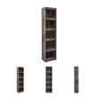 Bowery Hill Engineered Wood Butcher Block Pier in Gray