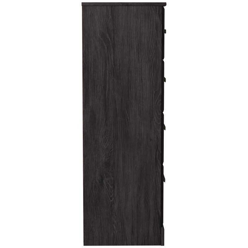 Bowery Hill Four Drawer Engineered Wood Chest in Black