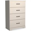 Bowery Hill Four Drawer Engineered Wood Chest in White