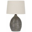 Bowery Hill Terracotta Gray Table Lamp Drum Shade 27.5