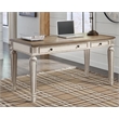 Bowery Hill Traditional Engineered Wood Computer Desk with USB Ports in White