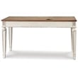 Bowery Hill Traditional Engineered Wood Computer Desk with USB Ports in White