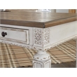Bowery Hill Traditional Engineered Wood Computer Desk with USB Ports in White