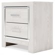 Bowery Hill Two Drawer Engineered Wood Night Stand in White