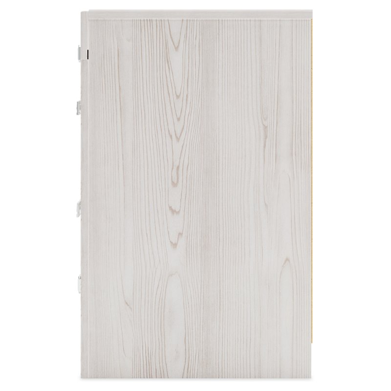 Bowery Hill Two Drawer Engineered Wood Night Stand in White