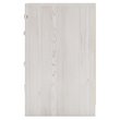 Bowery Hill Two Drawer Engineered Wood Night Stand in White