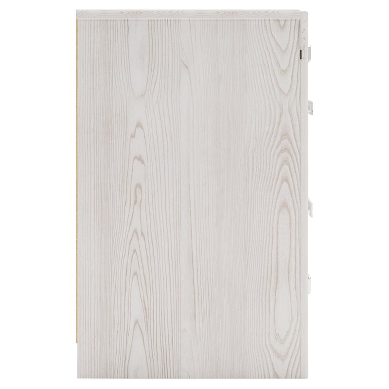 Bowery Hill Two Drawer Engineered Wood Night Stand in White
