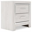 Bowery Hill Two Drawer Engineered Wood Night Stand in White