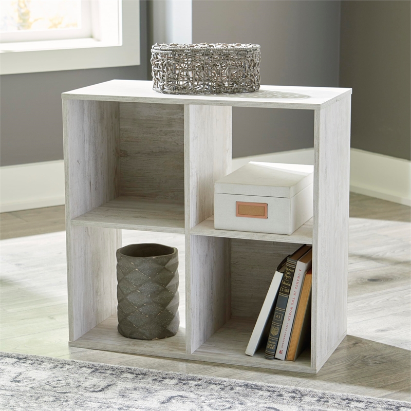 Bowery Hill Four CubeEngineered Wood  Organizer in Off White