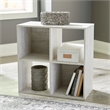 Bowery Hill Four CubeEngineered Wood  Organizer in Off White
