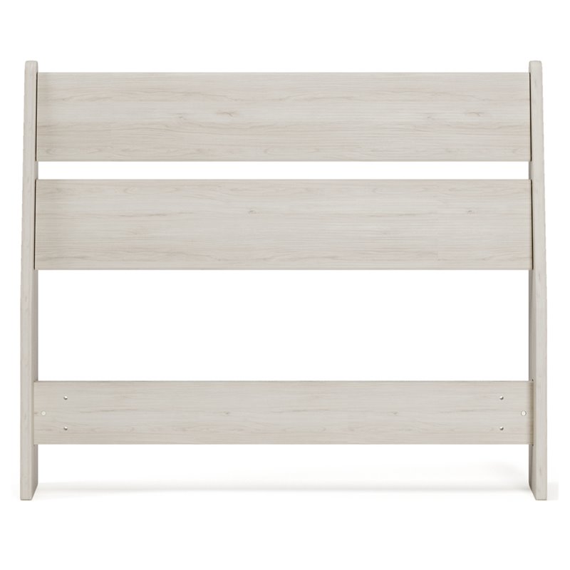 Bowery Hill Twin Panel Engineered Wood Headboard in White Wash