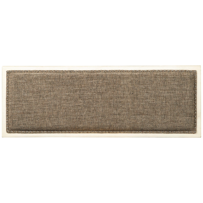 Bowery Hill Single Wood Counter Bench in Antique White & Brown
